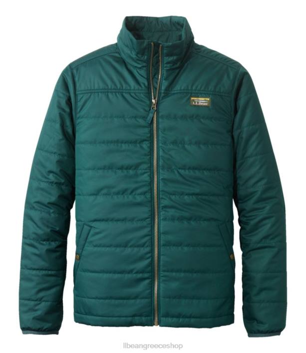 άνδρες κλασικό puffer jacket του βουνού 6PHT6045 L.L.Bean εξωτερικά ενδύματα σκούρο πεύκο