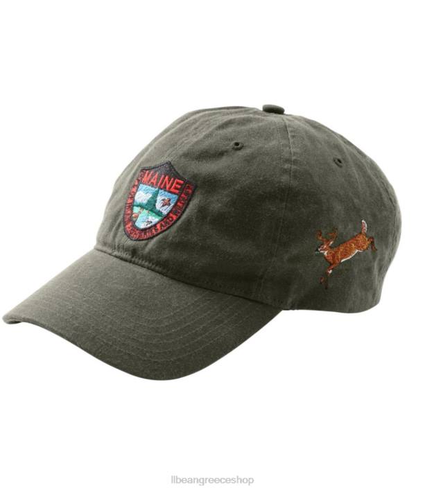 άνδρες κέρινο καπέλο mif&w 6PHT777 L.L.Bean εξοπλισμός εξωτερικού χώρου πράσινο του δάσους