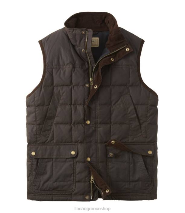 άνδρες γιλέκο από κερωμένο βαμβάκι upcountry 6PHT3667 L.L.Bean εξοπλισμός εξωτερικού χώρου κόκκος καφέ