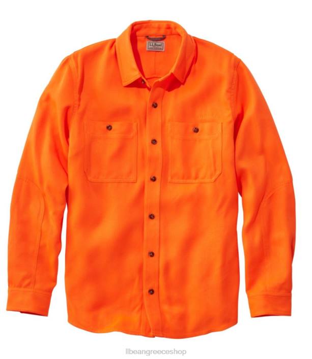 άνδρες πουκάμισο πεδίου 6PHT1966 L.L.Bean x Double L εξοπλισμός εξωτερικού χώρου κυνηγός πορτοκάλι
