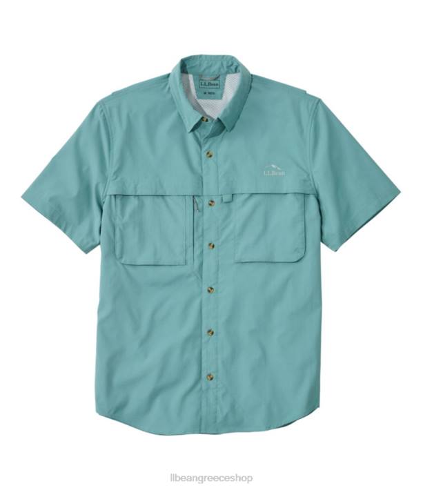 άνδρες πουκάμισο με τροπικά ρούχα 6PHT3148 L.L.Bean είδη ένδυσης ορυκτό μπλε