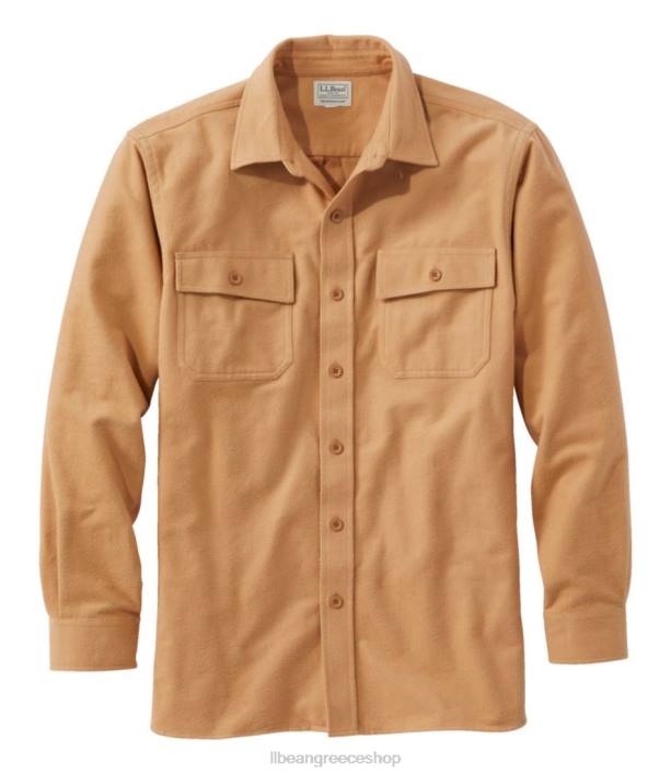 άνδρες πουκάμισο σαμουά 6PHT3256 L.L.Bean είδη ένδυσης κριθάρι