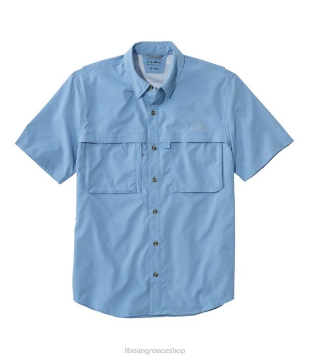 άνδρες πουκάμισο με τροπικά ρούχα 6PHT4754 L.L.Bean είδη ένδυσης απαλό μπλε