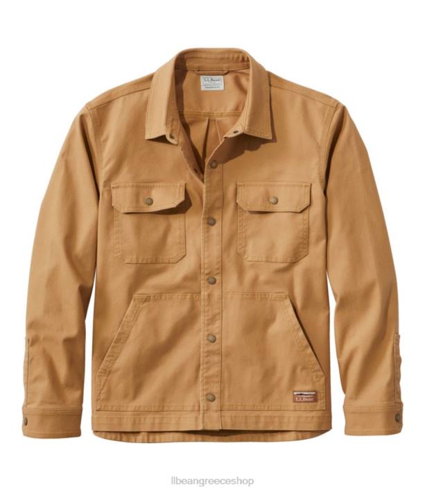άνδρες καμβά πουκάμισο τζακ 6PHT479 L.L.Bean είδη ένδυσης marsh brown