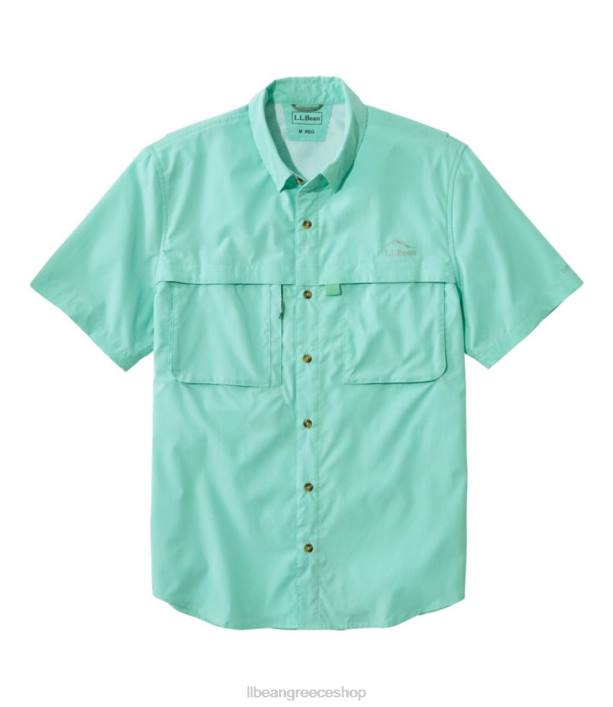 άνδρες πουκάμισο με τροπικά ρούχα 6PHT5797 L.L.Bean είδη ένδυσης ξεθωριασμένος νεφρίτης