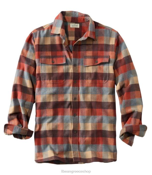 άνδρες πουκάμισο σαμουά 6PHT6589 L.L.Bean είδη ένδυσης μήλο κανέλα