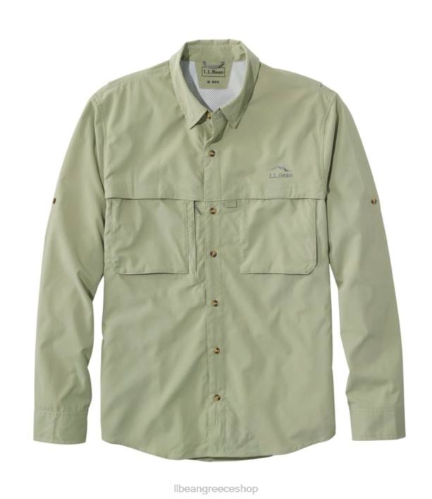 άνδρες πουκάμισο με τροπικά ρούχα 6PHT6948 L.L.Bean είδη ένδυσης σκονισμένο φασκόμηλο