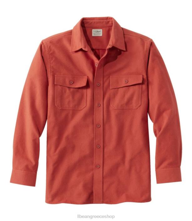 άνδρες πουκάμισο σαμουά 6PHT6984 L.L.Bean είδη ένδυσης σκουριά πορτοκαλί