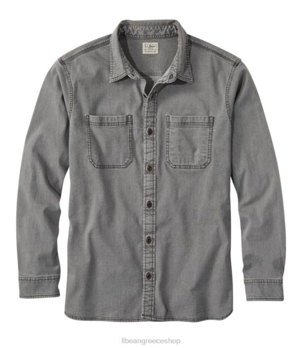 άνδρες τζιν πουκάμισο beanflex 6PHT319 L.L.Bean είδη ένδυσης ασφάλτος