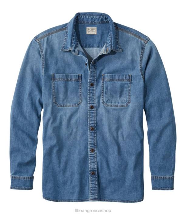 άνδρες τζιν πουκάμισο beanflex 6PHT3204 L.L.Bean είδη ένδυσης λιθολυμένη