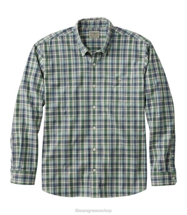 άνδρες άνετο ελαστικό πουκάμισο chambray 6PHT379 L.L.Bean είδη ένδυσης ελαφρύ everglade