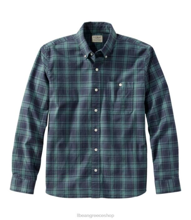 άνδρες άνετο ελαστικό πουκάμισο chambray 6PHT4894 L.L.Bean είδη ένδυσης ΠΟΛΕΜΙΚΟ ΝΑΥΤΙΚΟ