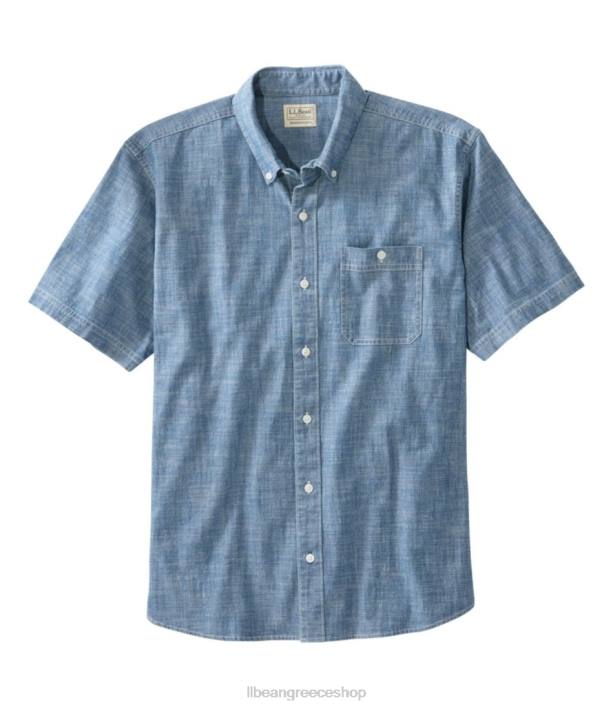 άνδρες άνετο ελαστικό πουκάμισο chambray 6PHT5019 L.L.Bean είδη ένδυσης ινδικό