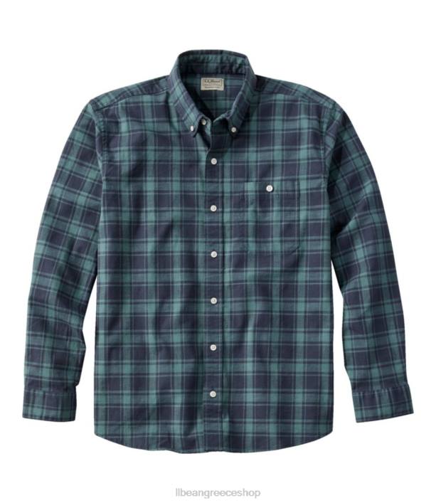 άνδρες άνετο ελαστικό πουκάμισο chambray 6PHT5871 L.L.Bean είδη ένδυσης ΠΟΛΕΜΙΚΟ ΝΑΥΤΙΚΟ
