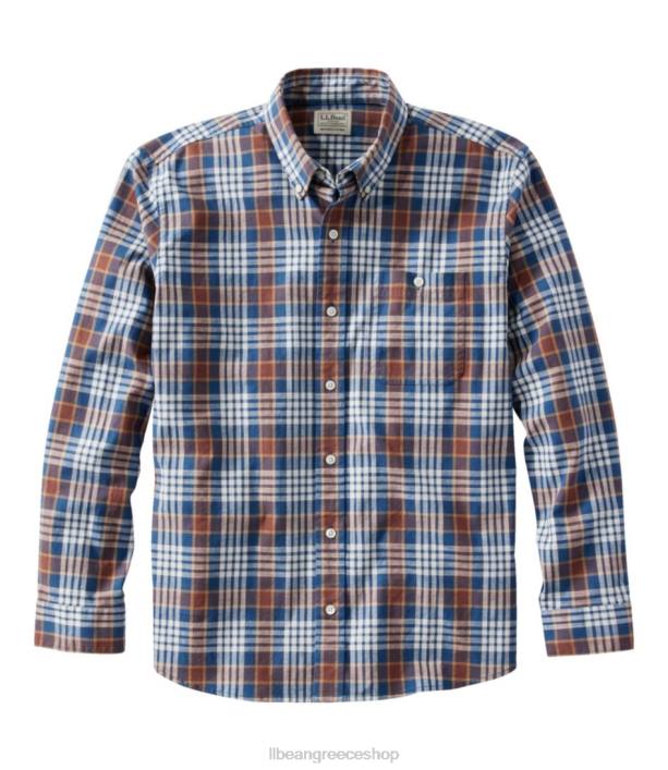 άνδρες άνετο ελαστικό πουκάμισο chambray 6PHT6590 L.L.Bean είδη ένδυσης φωτεινός ναυτικός