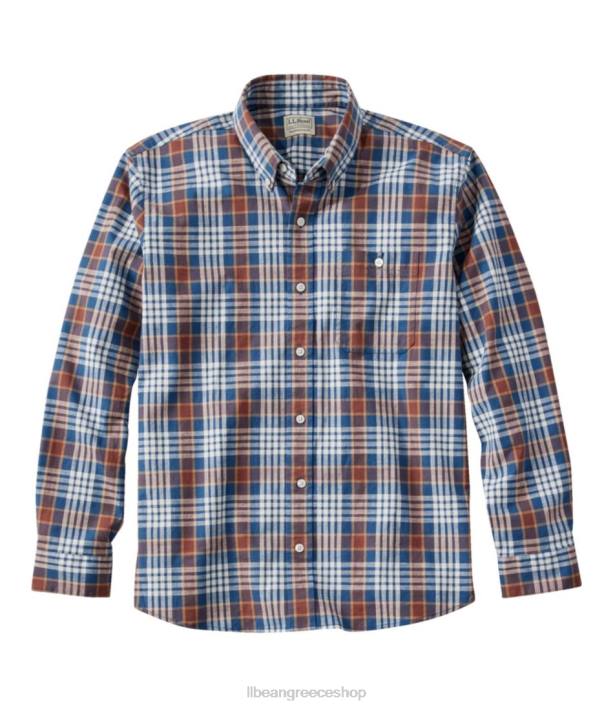 άνδρες άνετο ελαστικό πουκάμισο chambray 6PHT6985 L.L.Bean είδη ένδυσης φωτεινός ναυτικός
