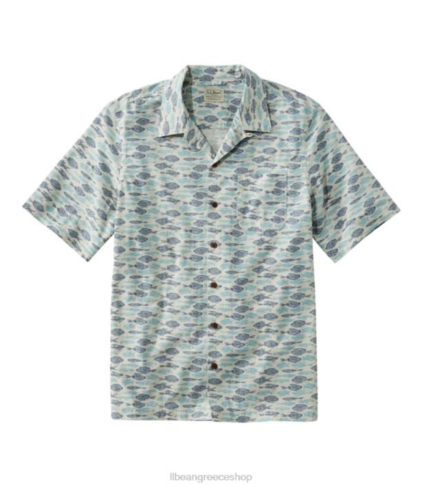 άνδρες tropics πουκάμισο 6PHT7174 L.L.Bean είδη ένδυσης ασημένιο ψάρι σημύδας