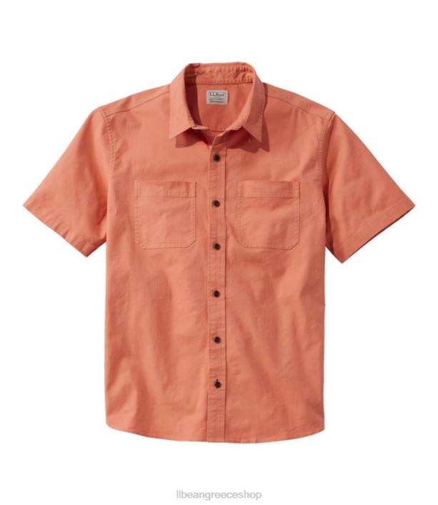 άνδρες πουκάμισο από twill beanflex 6PHT4728 L.L.Bean είδη ένδυσης ξεθωριασμένο πορτοκαλί