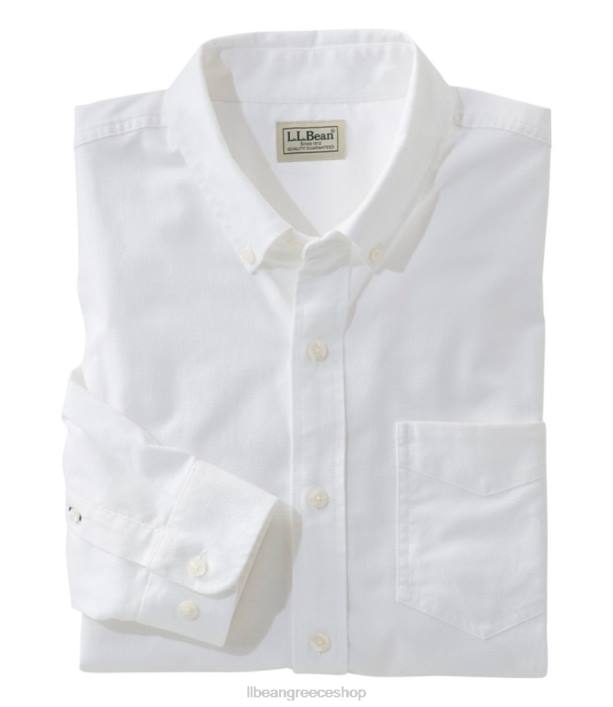 άνδρες Άνετο πουκάμισο oxford 6PHT3308 L.L.Bean είδη ένδυσης άσπρο