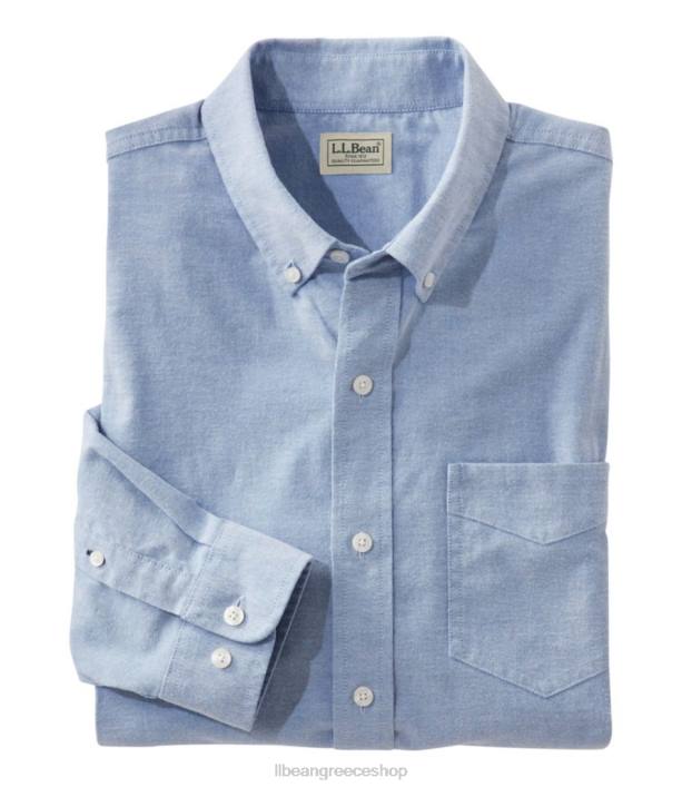 άνδρες Άνετο πουκάμισο oxford 6PHT429 L.L.Bean είδη ένδυσης ελαφρύ κοβάλτιο