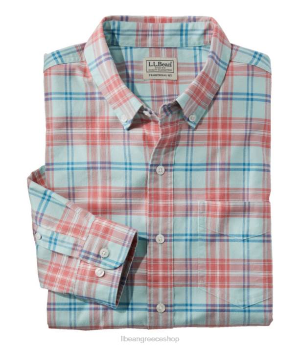 άνδρες Άνετο πουκάμισο oxford 6PHT6966 L.L.Bean είδη ένδυσης ορυκτό κόκκινο