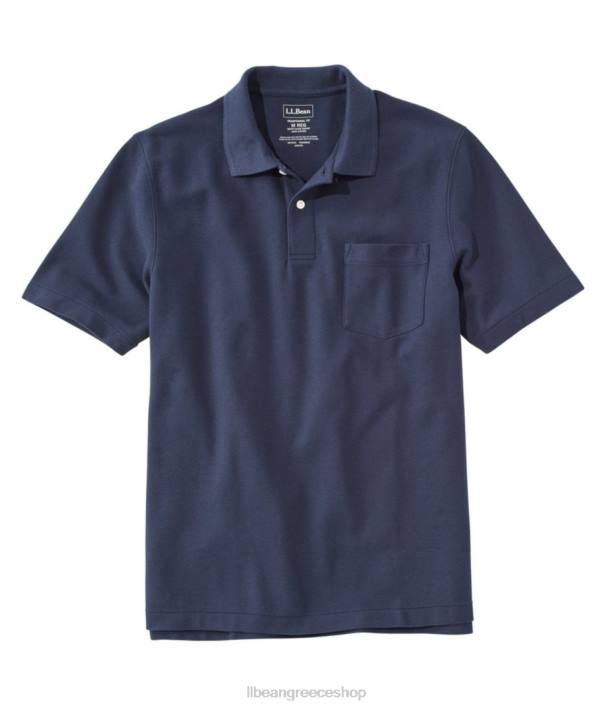 άνδρες premium πόλο 6PHT74 L.L.Bean x Double L είδη ένδυσης κλασικό ναυτικό