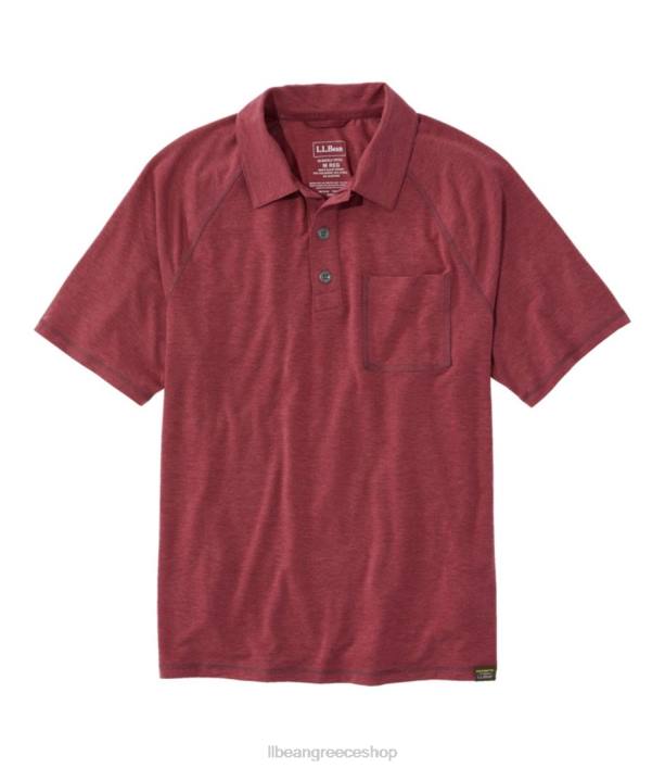 άνδρες καθημερινό sunsmart πόλο 6PHT5776 L.L.Bean είδη ένδυσης ερυθρό κρασί