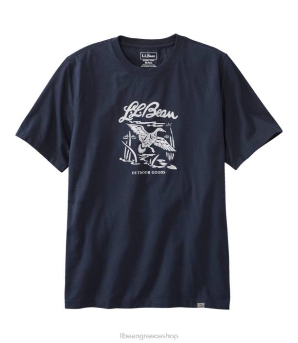 άνδρες γραφικό μπλουζάκι κυνηγού 6PHT4876 L.L.Bean είδη ένδυσης ΠΟΛΕΜΙΚΟ ΝΑΥΤΙΚΟ