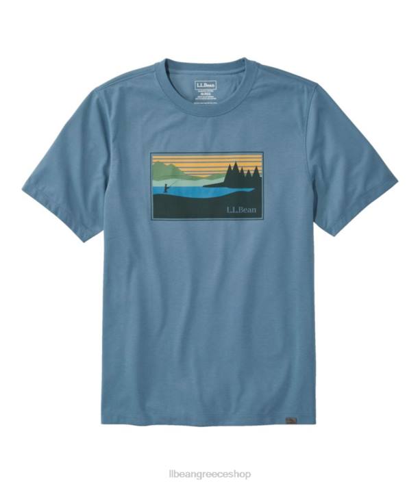 άνδρες τεχνικά γραφικά ψαρέματα 6PHT6154 L.L.Bean είδη ένδυσης σχιστόλιθος