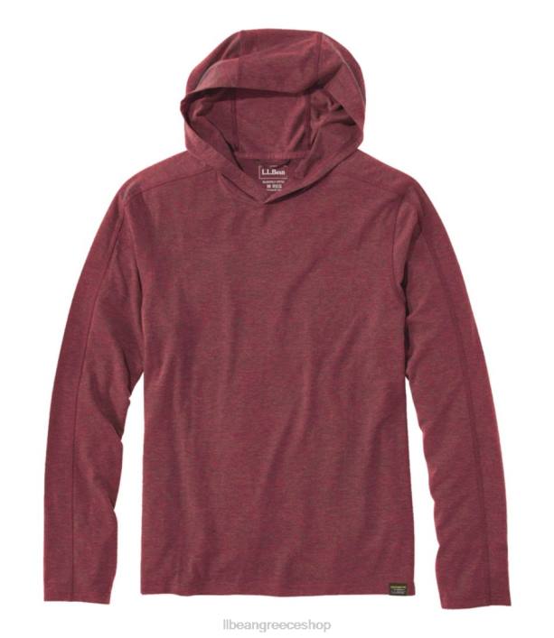 άνδρες καθημερινό sunsmart μπλουζάκι 6PHT4795 L.L.Bean είδη ένδυσης ερυθρό κρασί