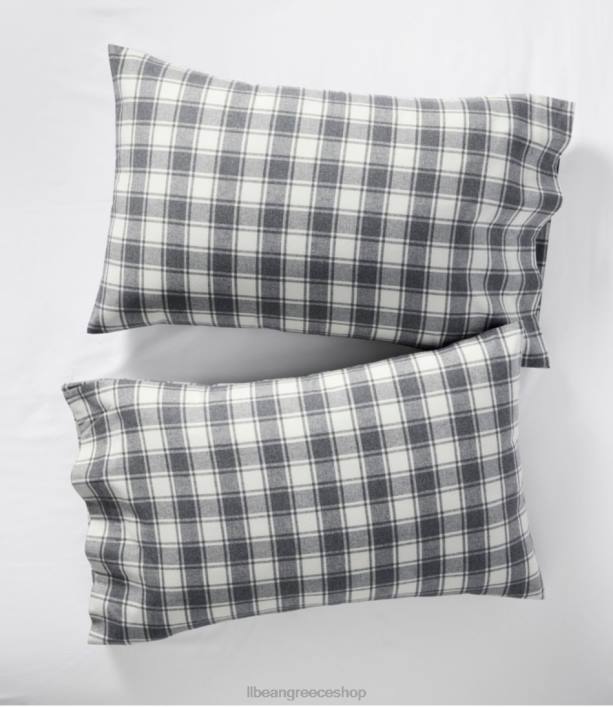 για άνδρες και γυναίκες ultrasoft comfort μαξιλαροθήκες φανέλας σετ ελέγχου των δύο 6PHT2679 L.L.Bean κλινοσκεπάσματα κάρβουνο ρείκι/κόκκαλο