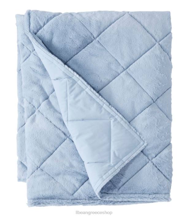 για άνδρες και γυναίκες Ultraplush κάτω ρίψη 6PHT5636 L.L.Bean κλινοσκεπάσματα ομιχλώδες μπλε