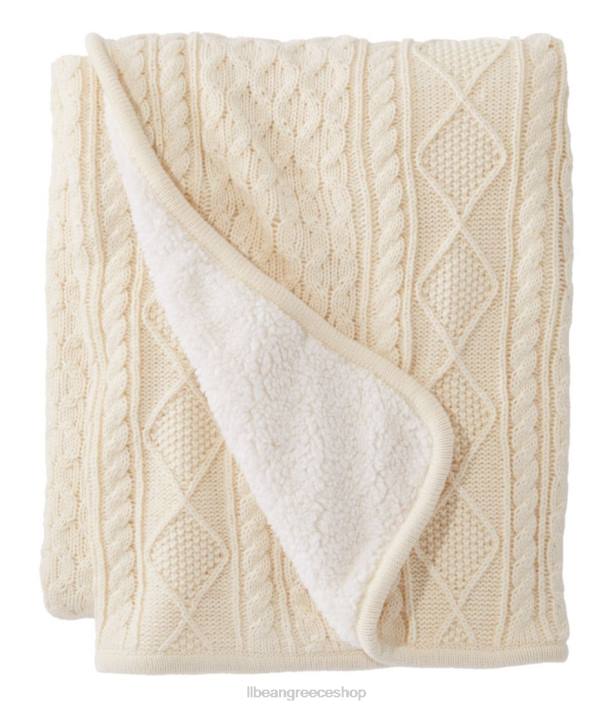 για άνδρες και γυναίκες ψαράδικο ριχτάρι fleece 6PHT6308 L.L.Bean κλινοσκεπάσματα κρέμα