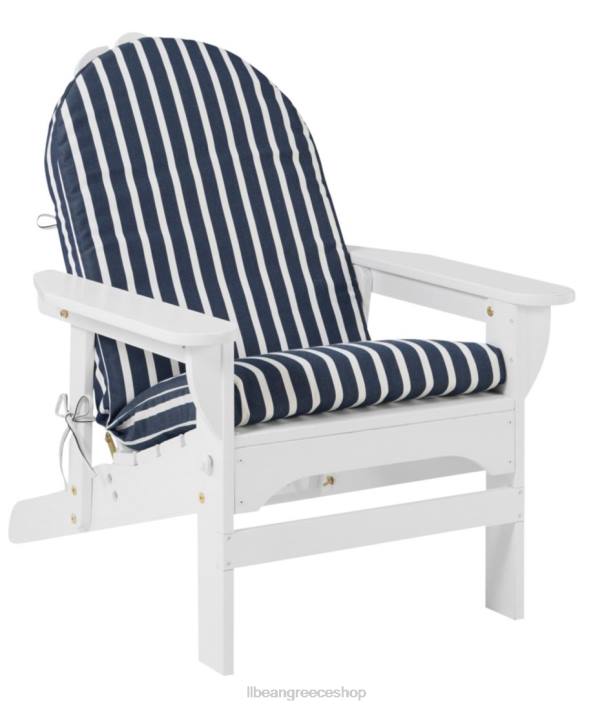 για άνδρες και γυναίκες κάθισμα καρέκλας casco bay adirondack και ρίγα μαξιλαριού πλάτης 6PHT5567 L.L.Bean πίσω αυλή & αίθριο ναυτικό/φυσικό