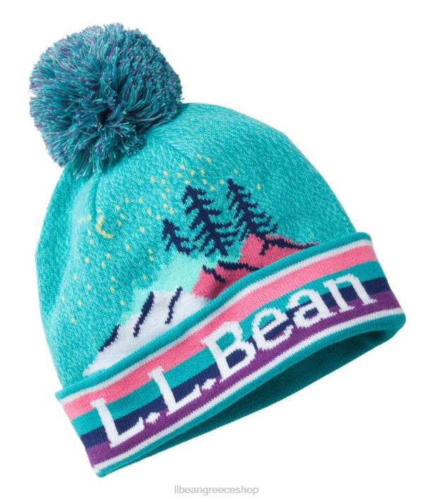 παιδιά καπέλο πομ 6PHT666 L.L.Bean είδη ένδυσης λαμπερό γαλαζοπράσινο
