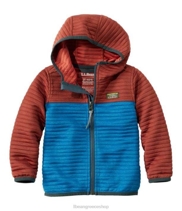 παιδιά κουκούλα με φερμουάρ airlight 6PHT3346 L.L.Bean είδη ένδυσης σκουριά πορτοκαλί