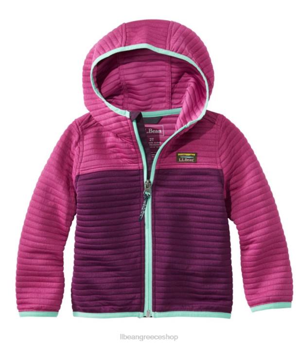 παιδιά κουκούλα με φερμουάρ airlight 6PHT474 L.L.Bean είδη ένδυσης ζαχαρωτό δαμάσκηνο