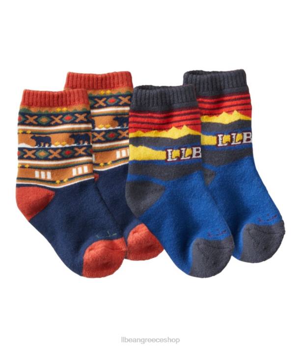 παιδιά κάλτσες katahdin 6PHT769 L.L.Bean είδη ένδυσης μπλε του ωκεανού/πλίθου
