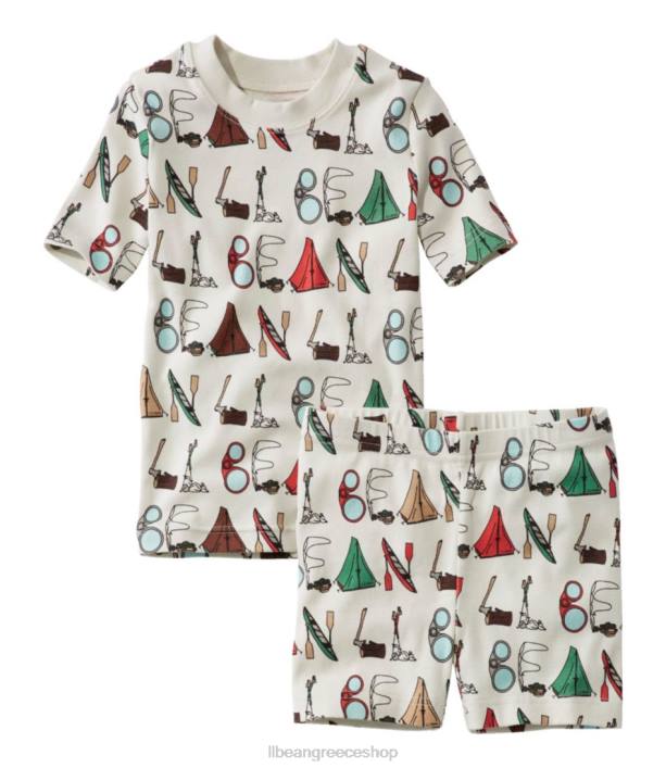 παιδιά πιτζάμες από οργανικό βαμβάκι 6PHT418 L.L.Bean είδη ένδυσης ασημένια σημύδα σε εξωτερικούς χώρους