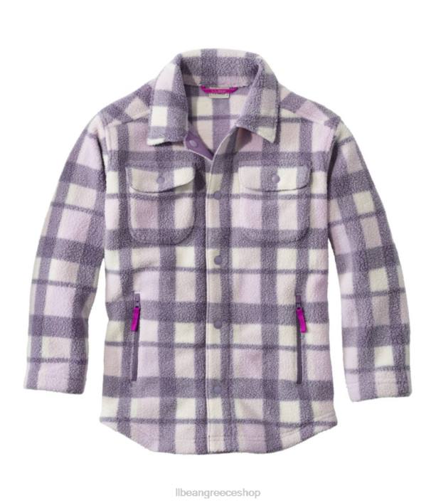 παιδιά άνετο φλις μπουφάν πουκάμισο 6PHT171 L.L.Bean είδη ένδυσης πάγος λεβάντας