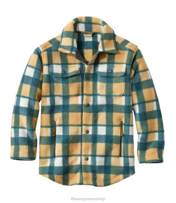 παιδιά άνετο φλις μπουφάν πουκάμισο 6PHT3071 L.L.Bean είδη ένδυσης ώχρα