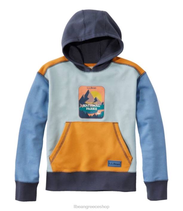 παιδιά αθλητική κουκούλα 6PHT3441 L.L.Bean είδη ένδυσης ηλιοβασίλεμα στα μπλε εθνικά πάρκα
