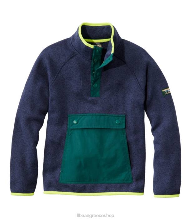 παιδιά πουλόβερ φλις 6PHT4666 L.L.Bean είδη ένδυσης φωτεινό ναυτικό