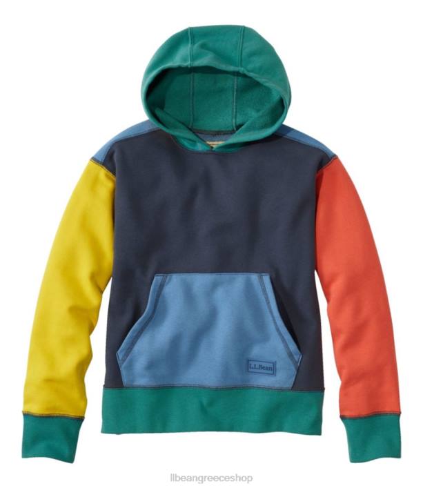 παιδιά αθλητική κουκούλα 6PHT4977 L.L.Bean είδη ένδυσης μπλοκ χρώματος carbon navy