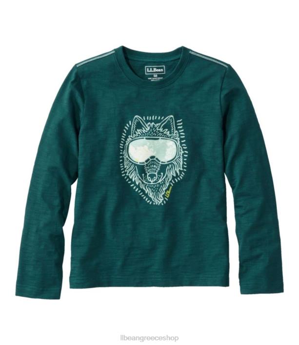 παιδιά γραφικό μπλουζάκι 6PHT5929 L.L.Bean είδη ένδυσης σκούρο πευκόλυκο