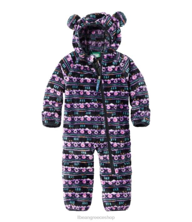 παιδιά φλις κούτσουρο για βρέφη 6PHT903 L.L.Bean εξωτερικά ενδύματα κλασική μαύρη ορεινή στάμπα
