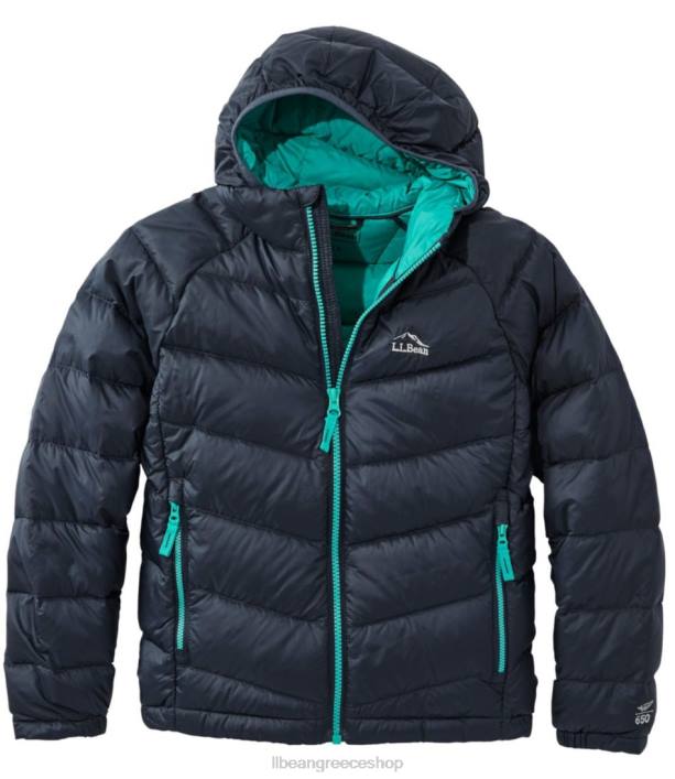 παιδιά εξαιρετικά ελαφρύ τζάκετ 650 6PHT3699 L.L.Bean εξωτερικά ενδύματα ναυτικό άνθρακα