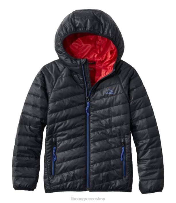 παιδιά μπουφάν primaloft packaway με κουκούλα 6PHT3654 L.L.Bean εξωτερικά ενδύματα μαύρος