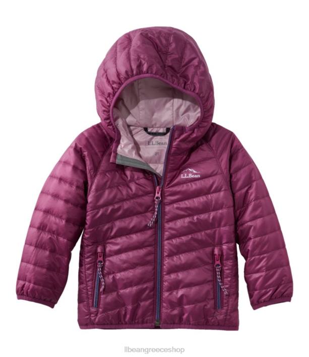 παιδιά μπουφάν primaloft packaway με κουκούλα 6PHT905 L.L.Bean εξωτερικά ενδύματα σκούρα μουριά