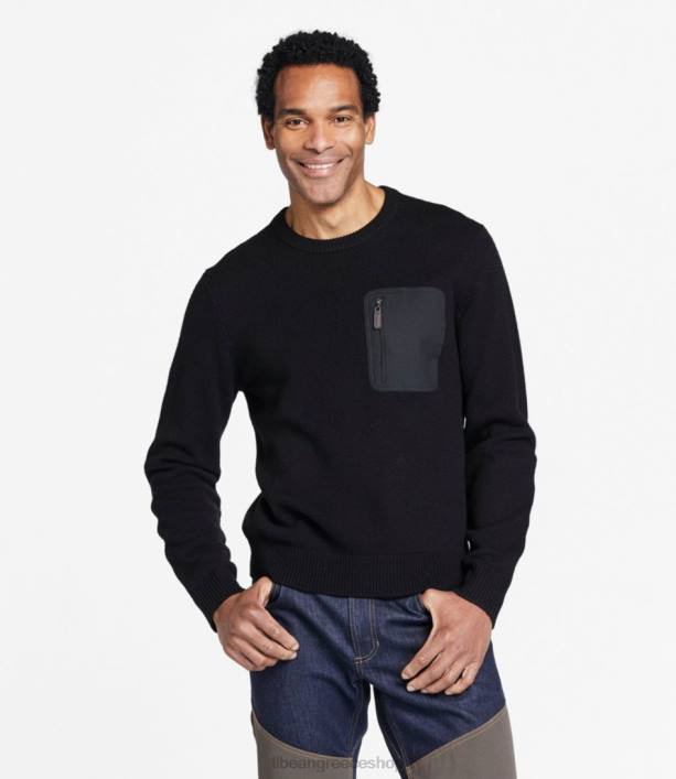 άνδρες Maine Guide merino πουλόβερ 6PHT6129 LLBean εξοπλισμός εξωτερικού χώρου φύκια πράσινα